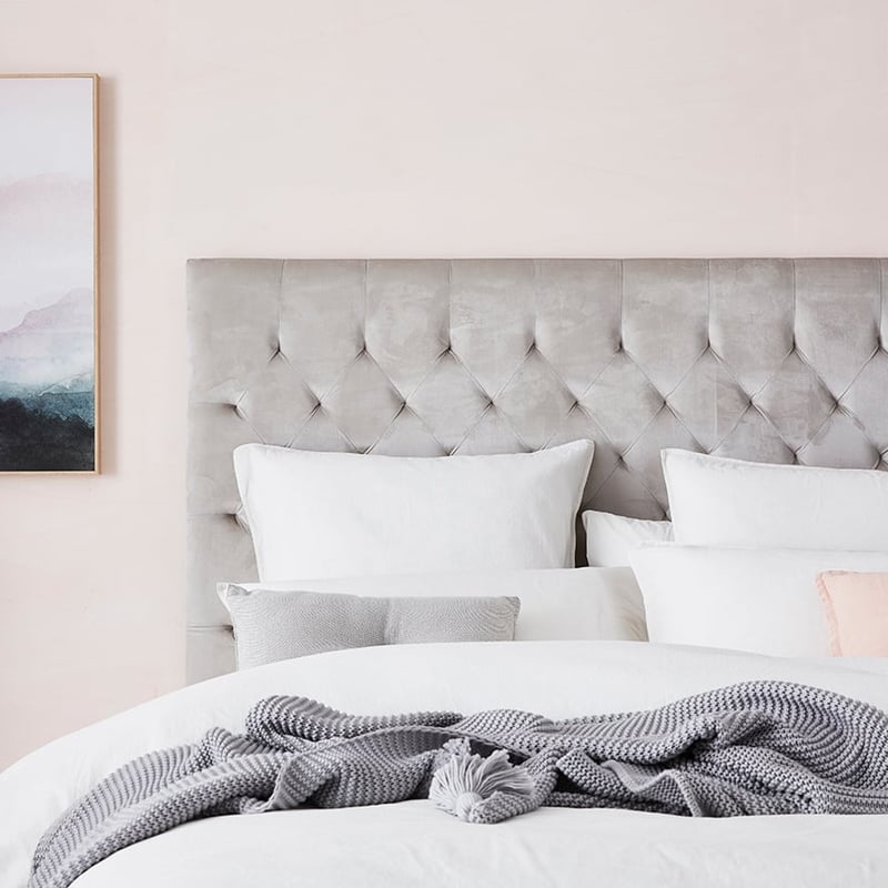 Belmont Velvet Bedhead Silver