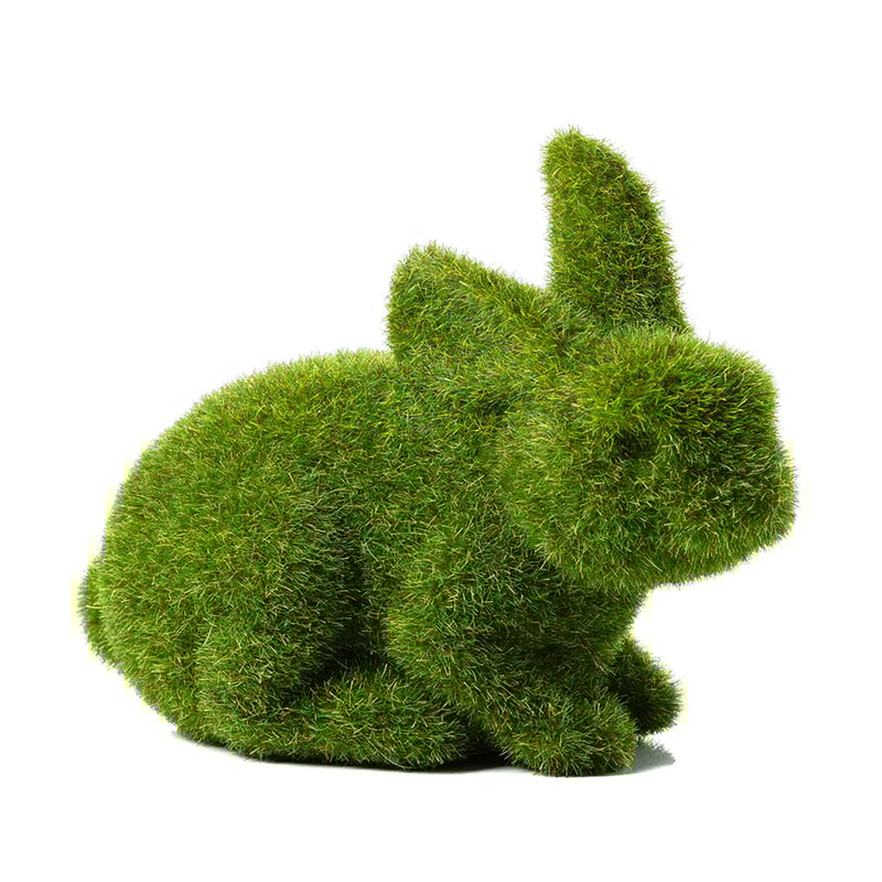 Juno Moss Rabbit Crouching