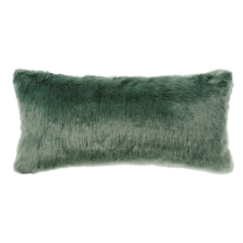 Himalayan Luxury Long Fur Cushion Kale 
