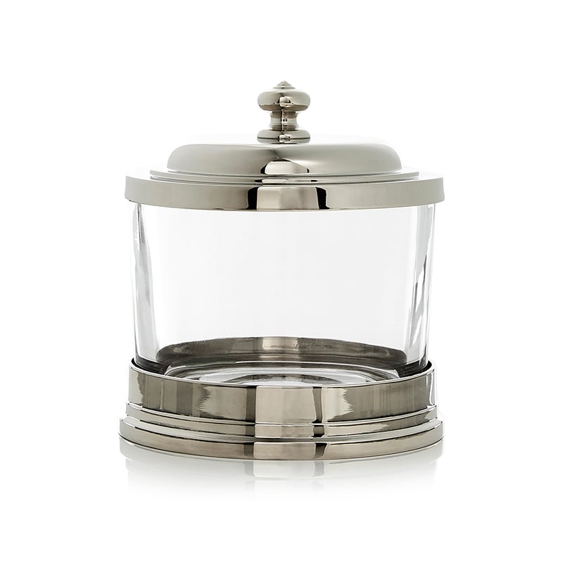 London Canisters Clear & Silver