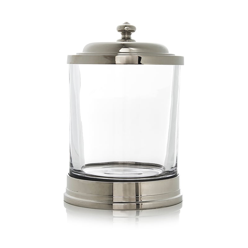 London Canisters Clear & Silver