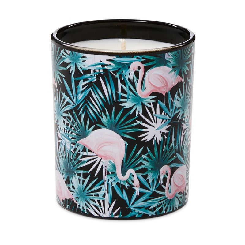 Printed Candle Pomegranate Flamingos