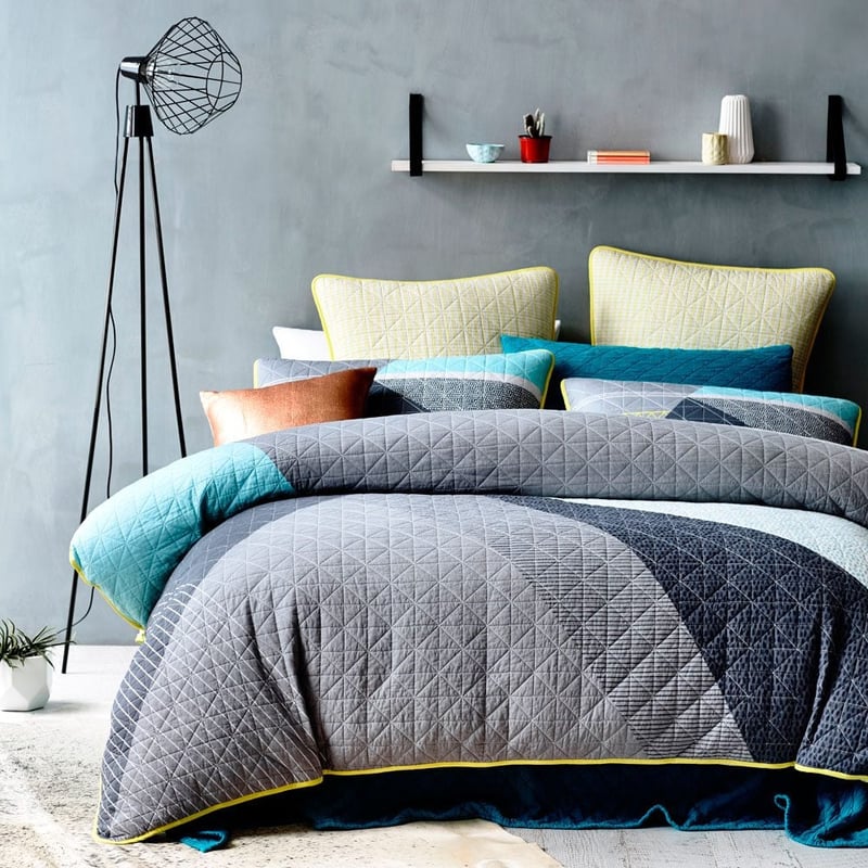 Beckett Blue Quilt Cover