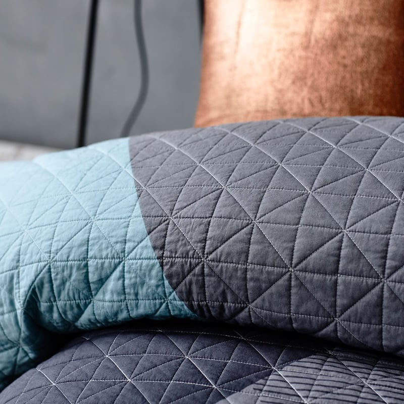 Beckett Blue Quilt Cover