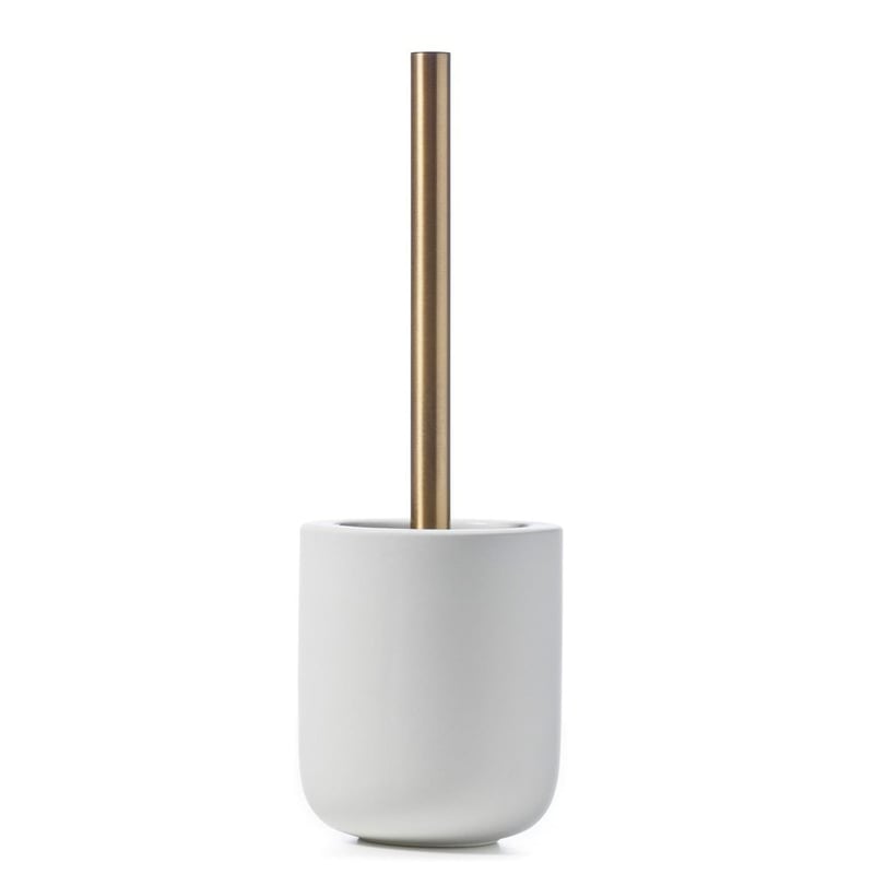 Dane White & Gold Separates Bathroom Accessories