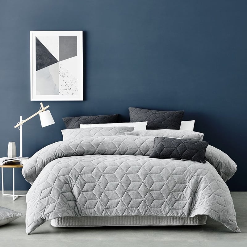 Empire Jersey Quilt Cover Grey