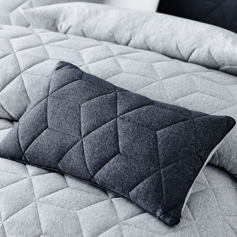 Empire Jersey Quilt Cover Grey