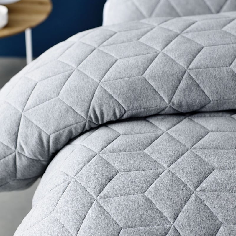 Empire Jersey Quilt Cover Grey