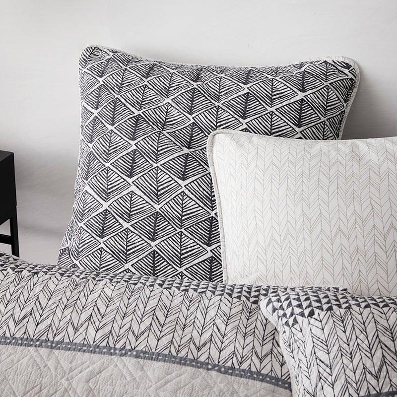 Jetta Quilted Quilt Cover Stone 