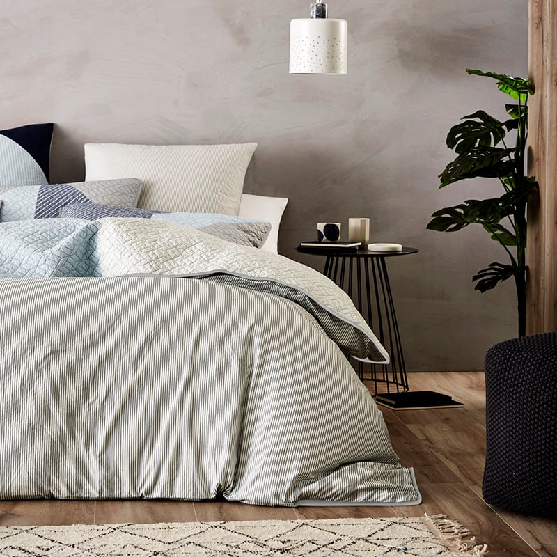 Phoenix Quilted Quilt Cover Sky 