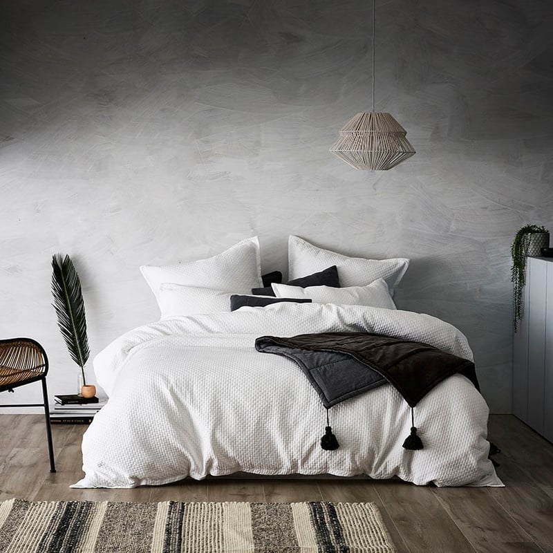 Sorrento Quilt Cover White