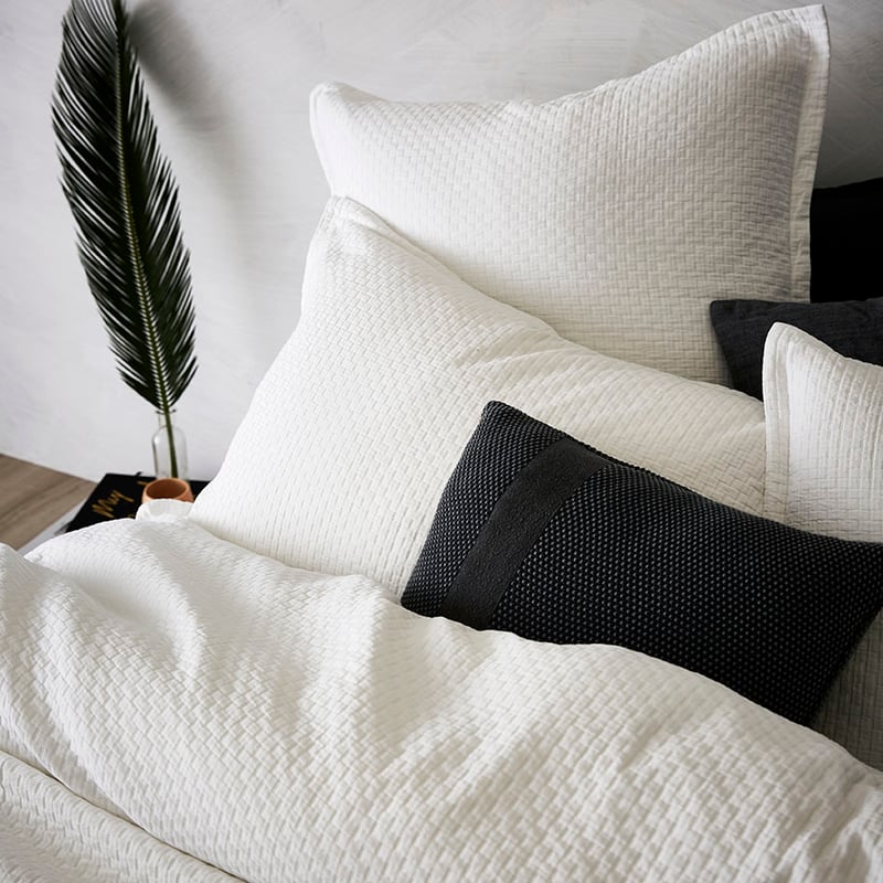 Sorrento Quilt Cover White