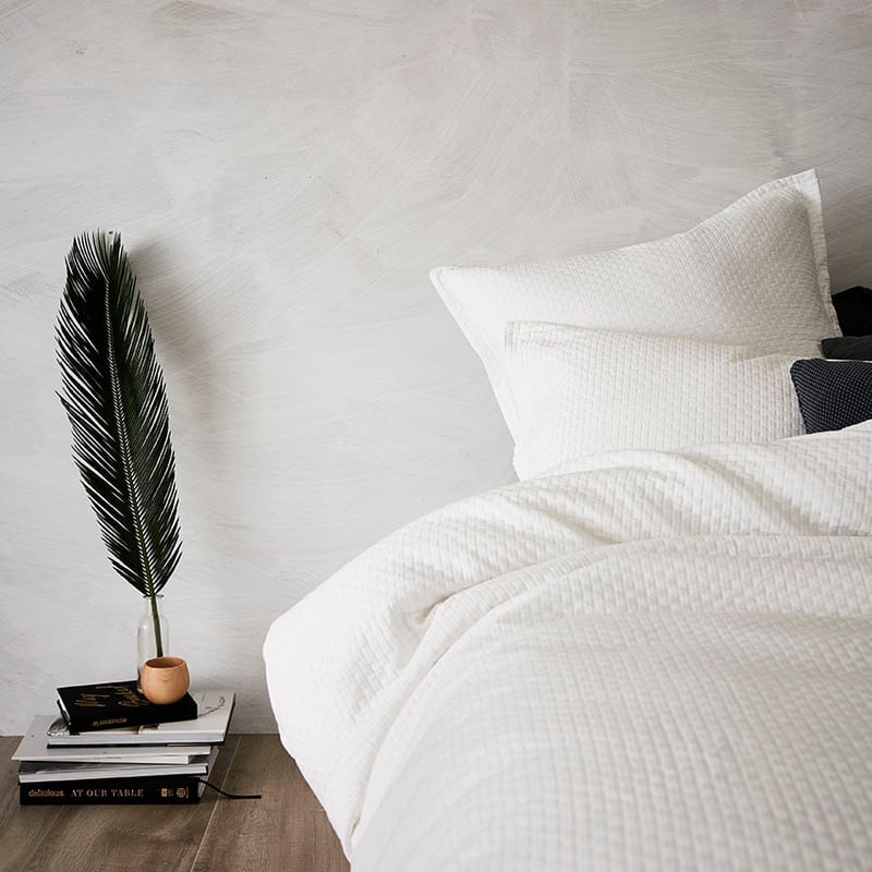 Sorrento Quilt Cover White