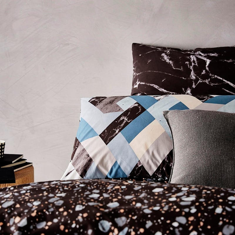 Geode Quilt Cover Set Teal