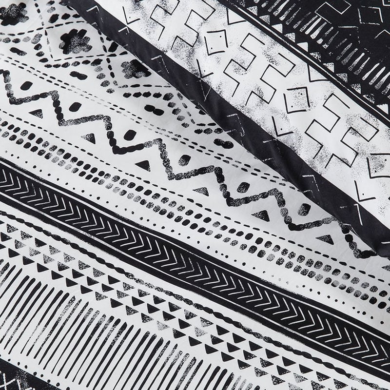 Dakota Quilt Cover Set Black