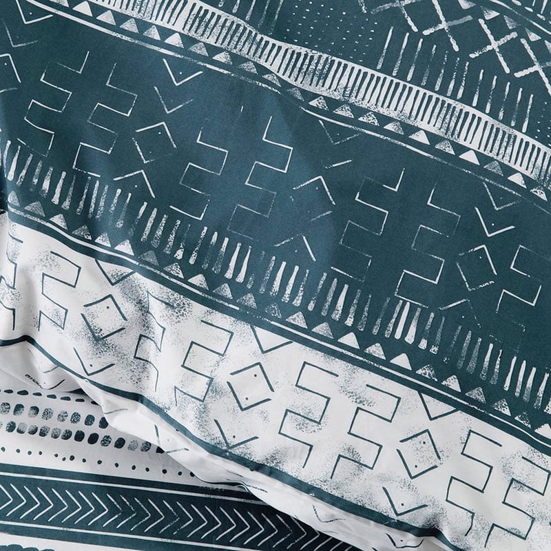 Dakota Quilt Cover Set Lagoon