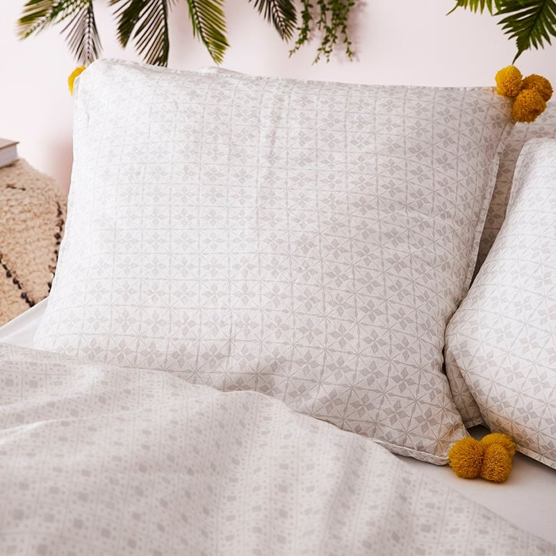 Fez Quilt Cover Set Silver