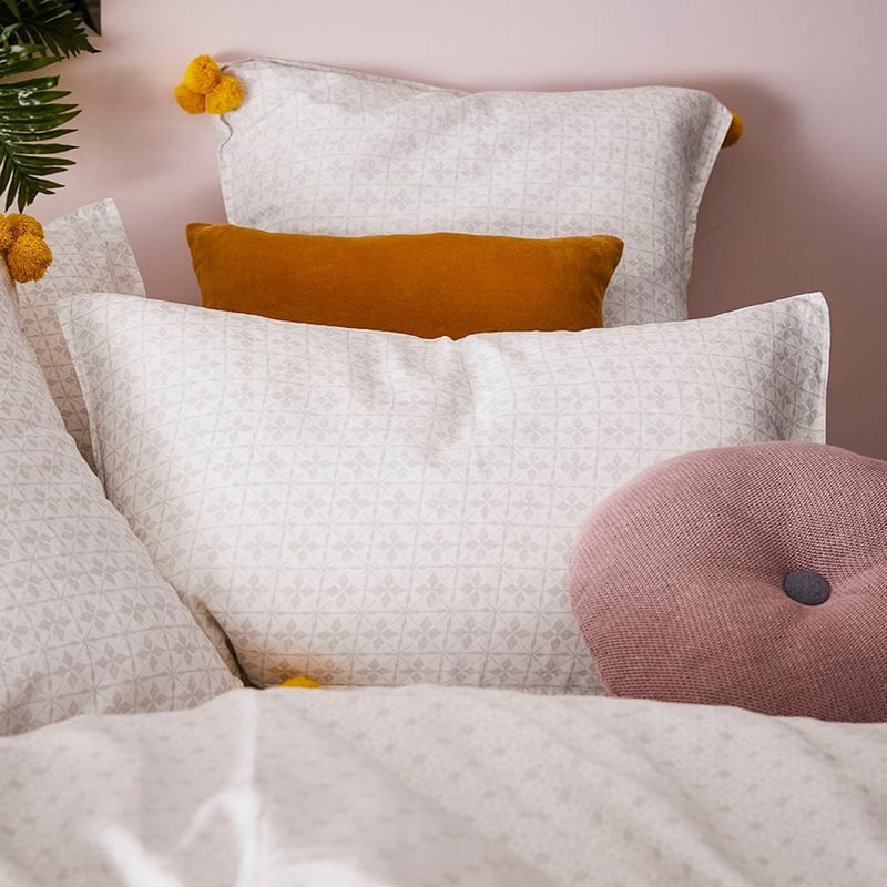 Fez Quilt Cover Set Silver