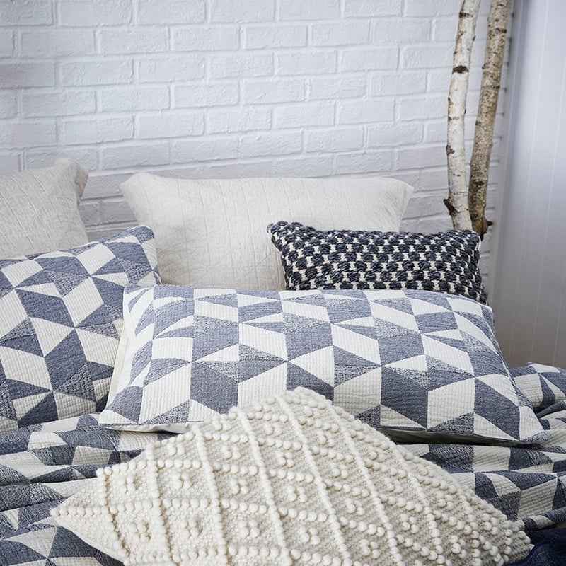 European Collection Oslo Coverlet Navy