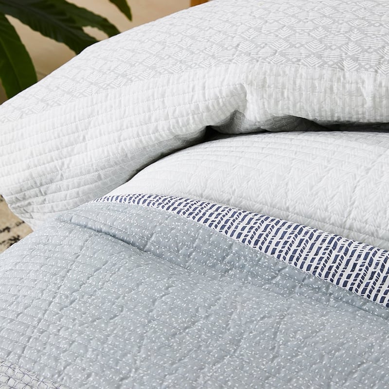 Amaranth Quilted Quilt Cover Slate