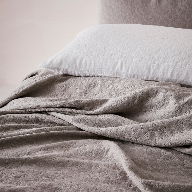 European Collection Madrid Coverlet Stone