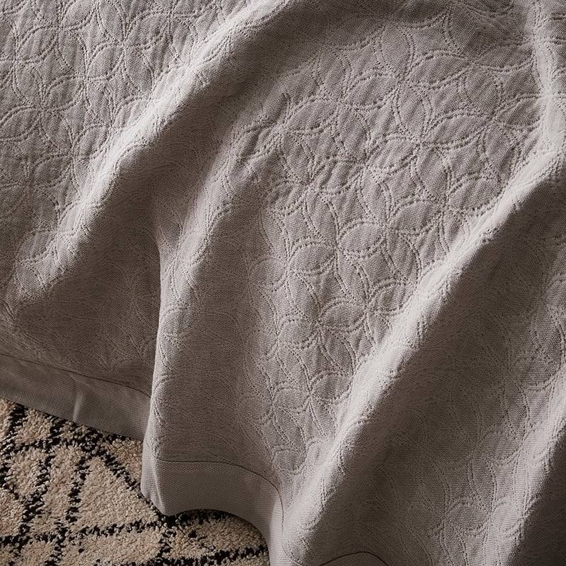 European Collection Madrid Coverlet Stone