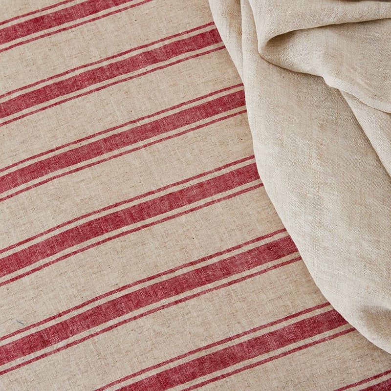 Harbour Stripe Quilt Cover Set Red