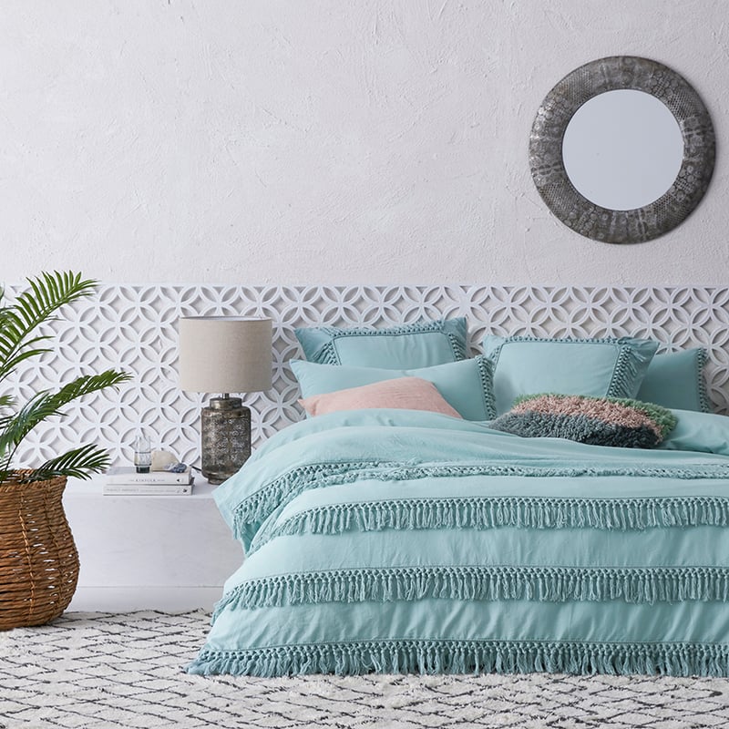 Taho Quilt Cover Set Duck Egg