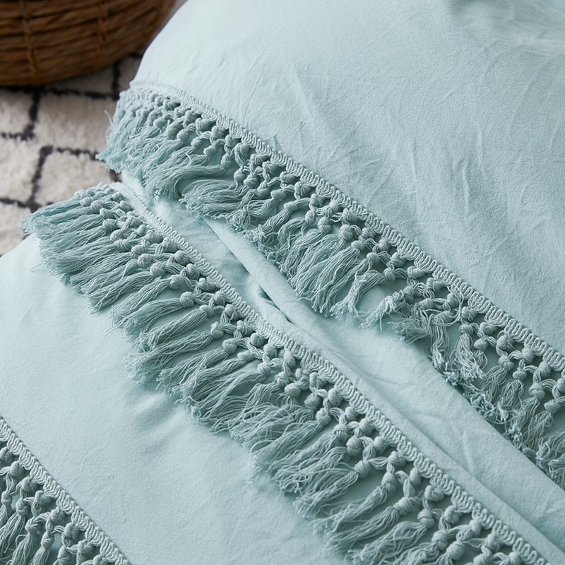 Taho Quilt Cover Set Duck Egg