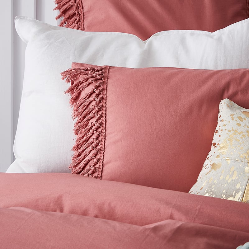 Taho Quilt Cover Set Dusty Rose