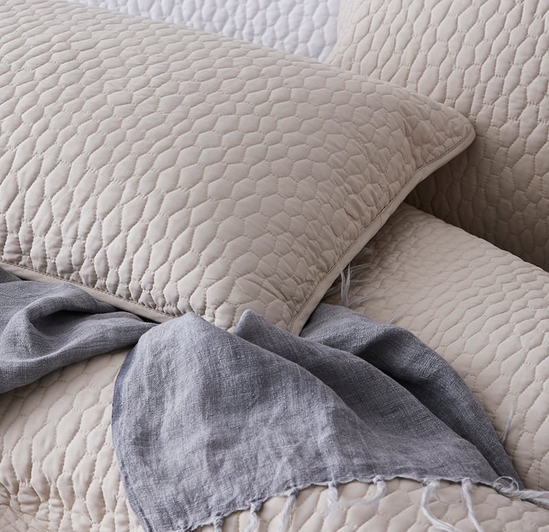Jerome Quilted Quilt Cover Linen