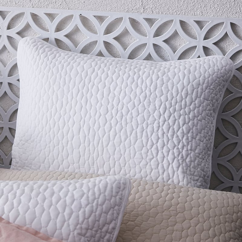 Jerome Quilted Quilt Cover White