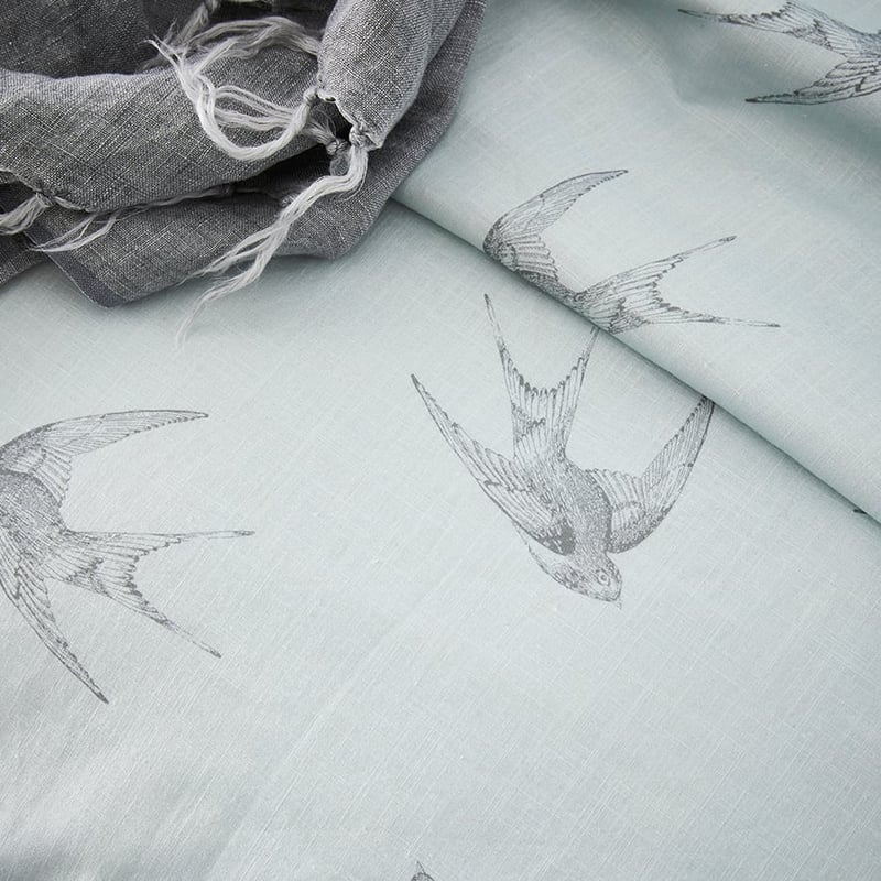 Swallows Blue Quilt Cover Set