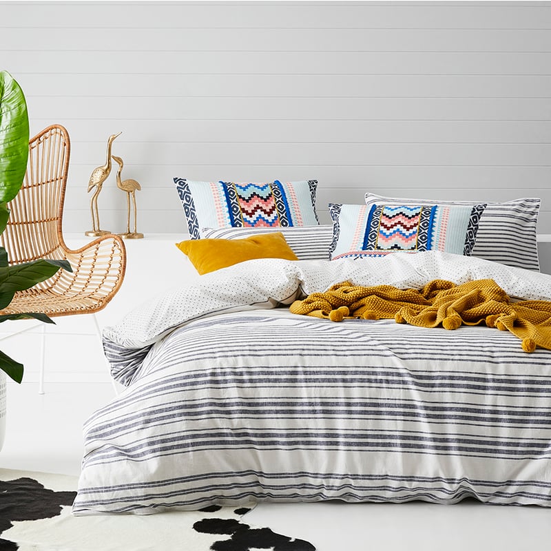 Oasis Stripe Quilt Cover Set