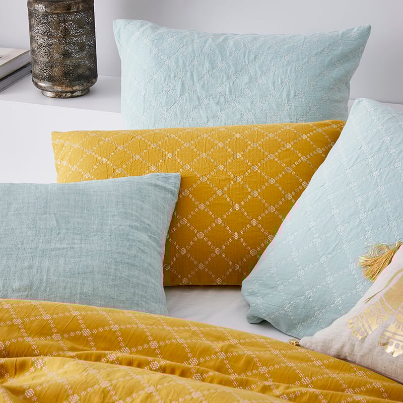 European Collection Santa Cruz Quilt Cover Citron