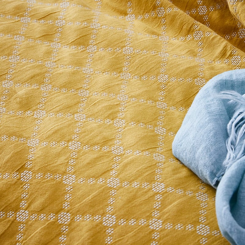 European Collection Santa Cruz Quilt Cover Citron