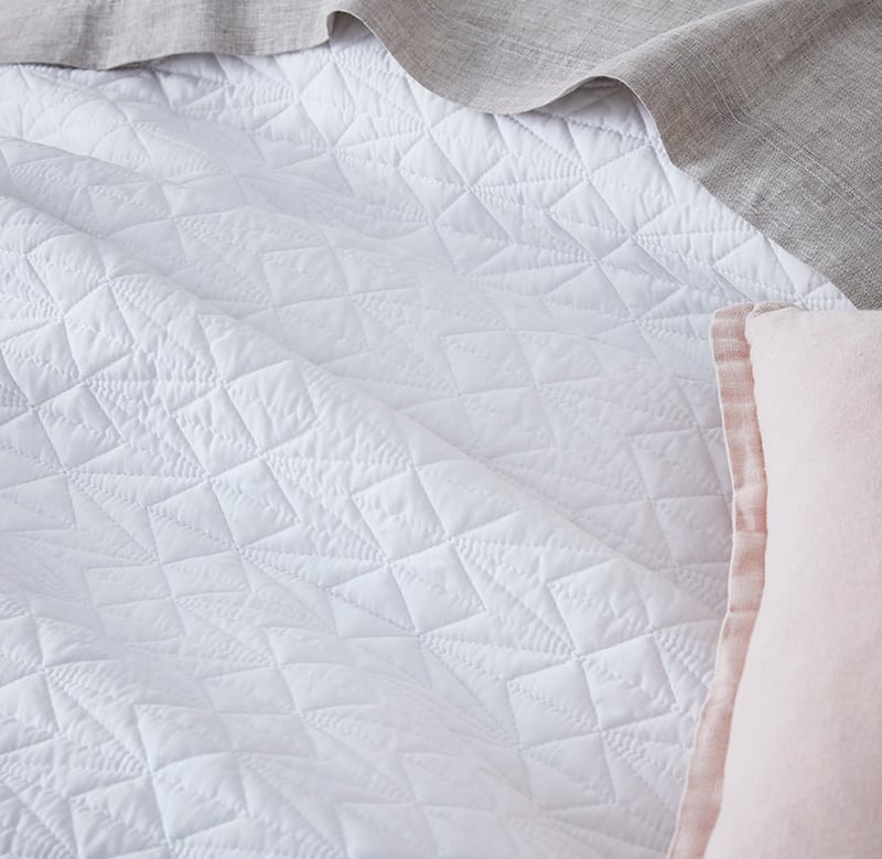 Maxwell Quilted Quilt Cover White