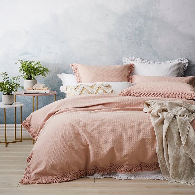 Mena Quilt Cover Blush