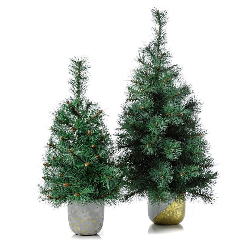 Green Burlap Christmas Tree