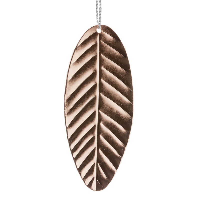 Rose Gold Hanging Metal Leaf