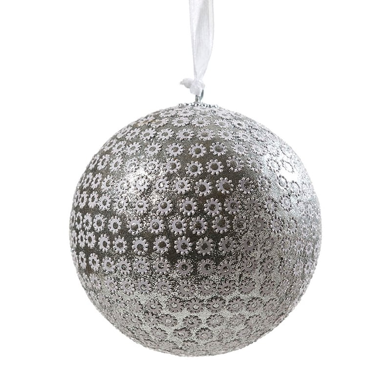 Silver Daisy Bauble