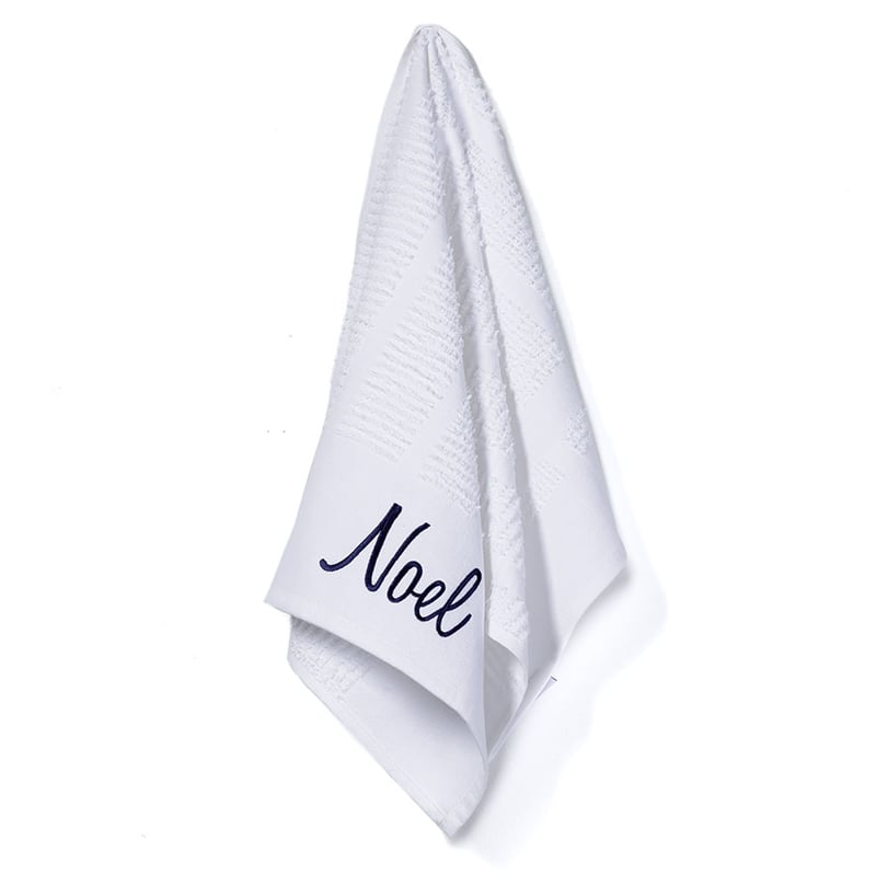 Grey Noel Tea Towel 2 Pack