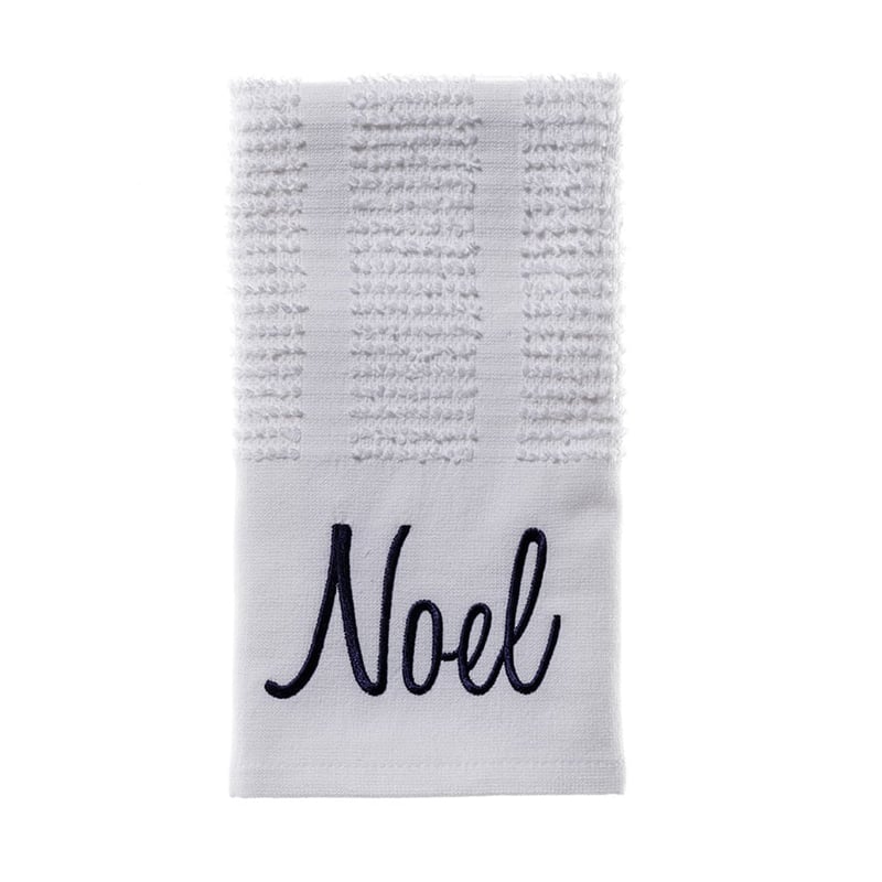 Grey Noel Tea Towel 2 Pack