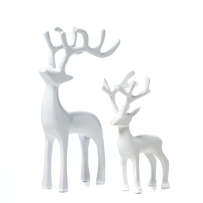 Festive Reindeers White 