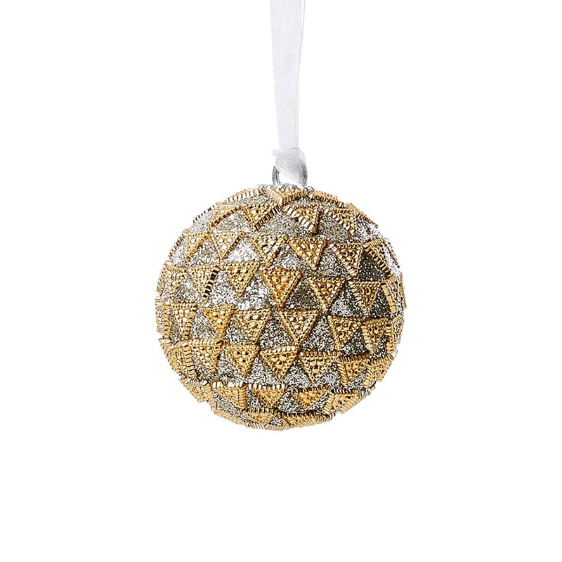 Triangle Bauble Silver & Champagne