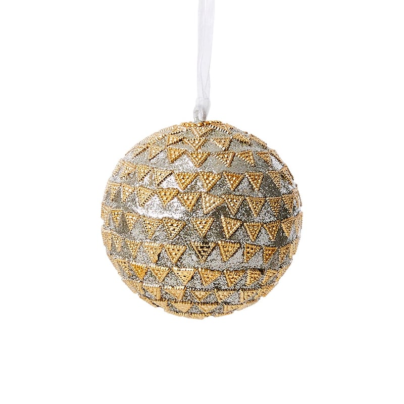 Triangle Bauble Silver & Champagne