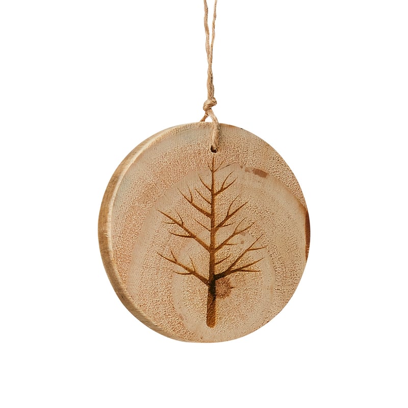 Raw Timber Hanging Disc Tree