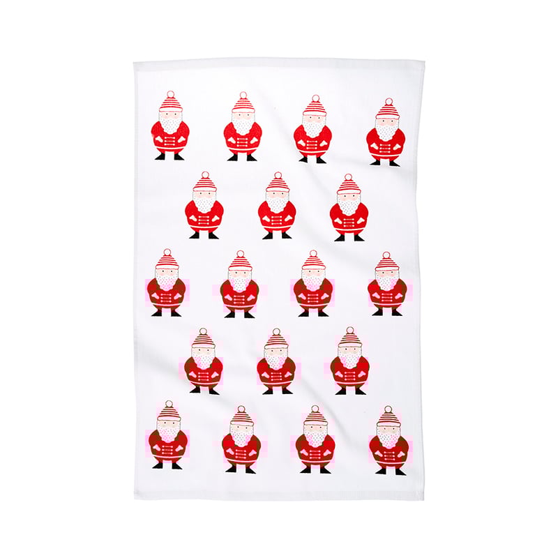 Christmas Tea Towels Santa Pack of 2