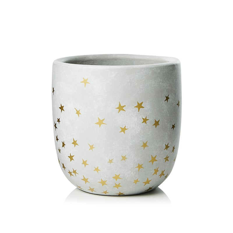 Christmas Pot Grey & Gold 