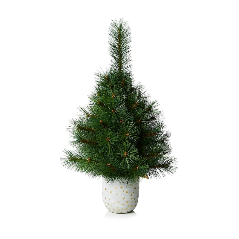 Christmas Pot Grey & Gold 